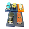 Lot of 5 Tintin collection cars, 1/43rd, original cases