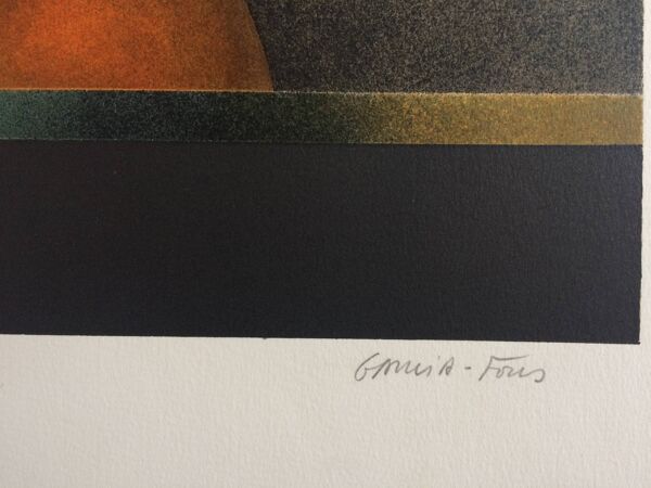 Pierre garcia-fons, sans titre. lithographie originale signée au crayon