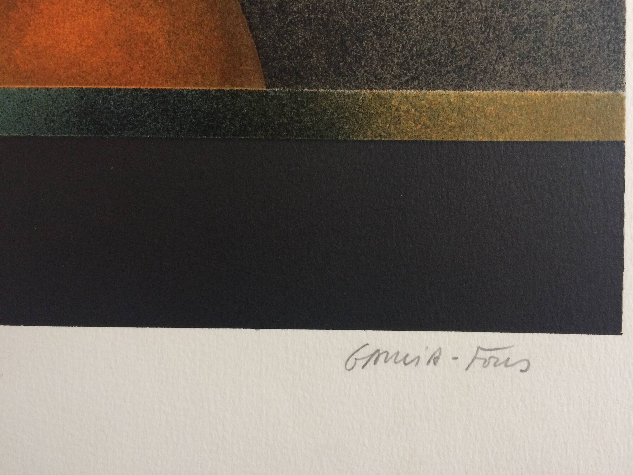 Pierre garcia-fons, untitled. original lithograph signed in pencil