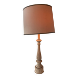 large Venetian style spruce wood lamp
