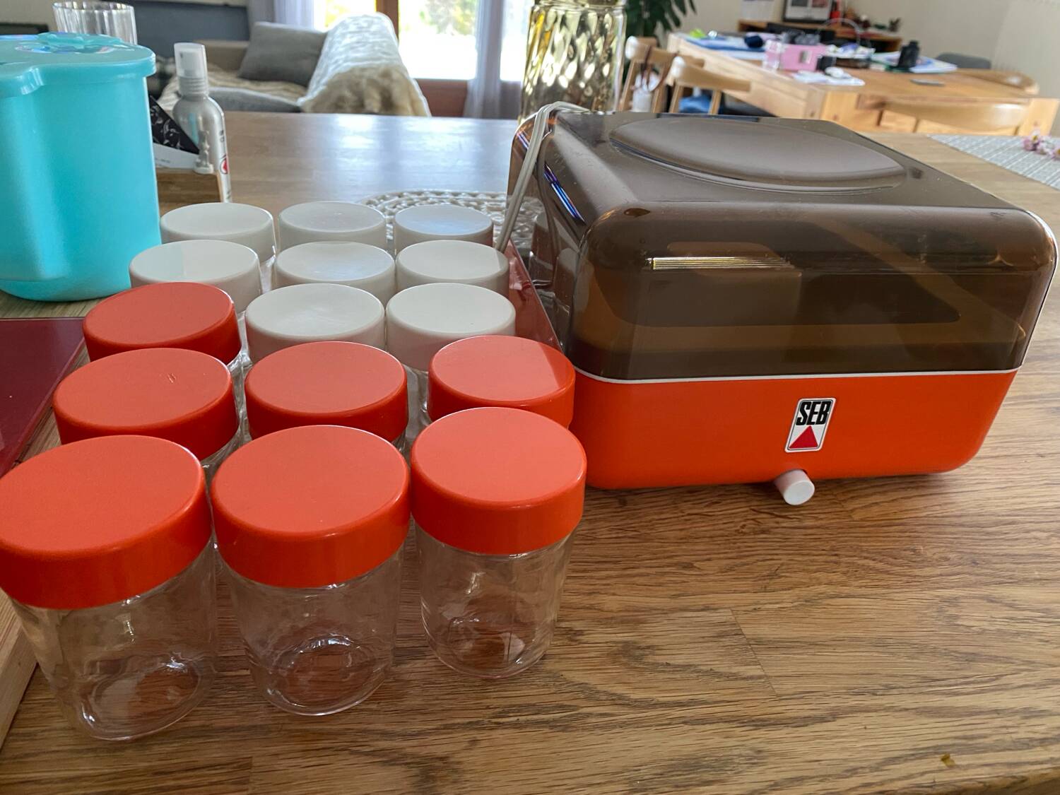 Seb vintage orange yogurt maker