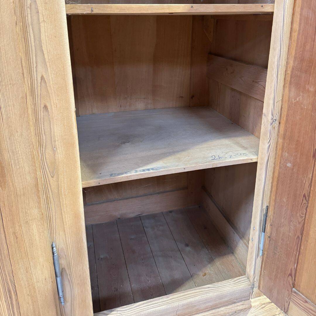 3-door pitch pine sideboard