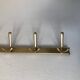 Golden coat hanger 4 hooks vintage 1960 55x10cm