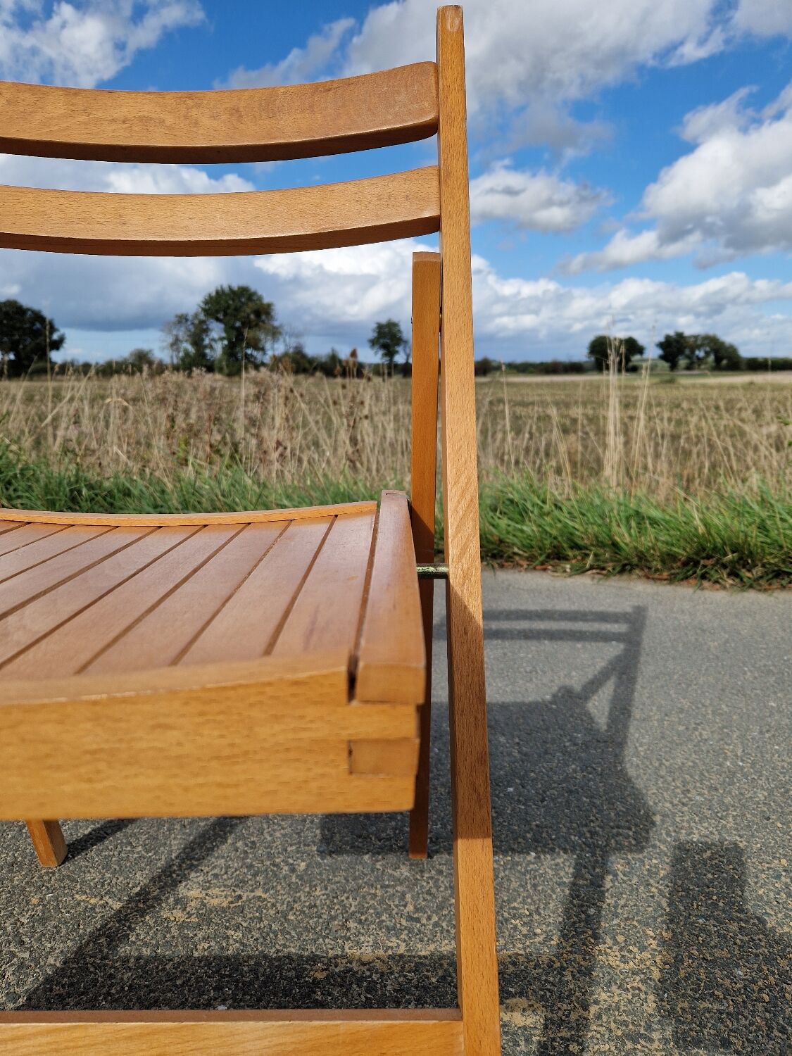 Set of 3 vintage folding chairs