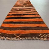 Old Turkish narrow Kilim Runner 184x39 cm shabby chic, vintage kelim