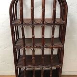 Shelf in rattan and bamboo