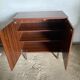 Storage cabinet 2 doors 2 shelves in veneer of rosewood vintage 1950