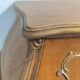 Commode baroque vintage en noyer massif avec motifs incrustés, Italie