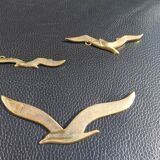 Set of 3 brass birds