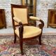 Mahogany armchair period empire xix eme century