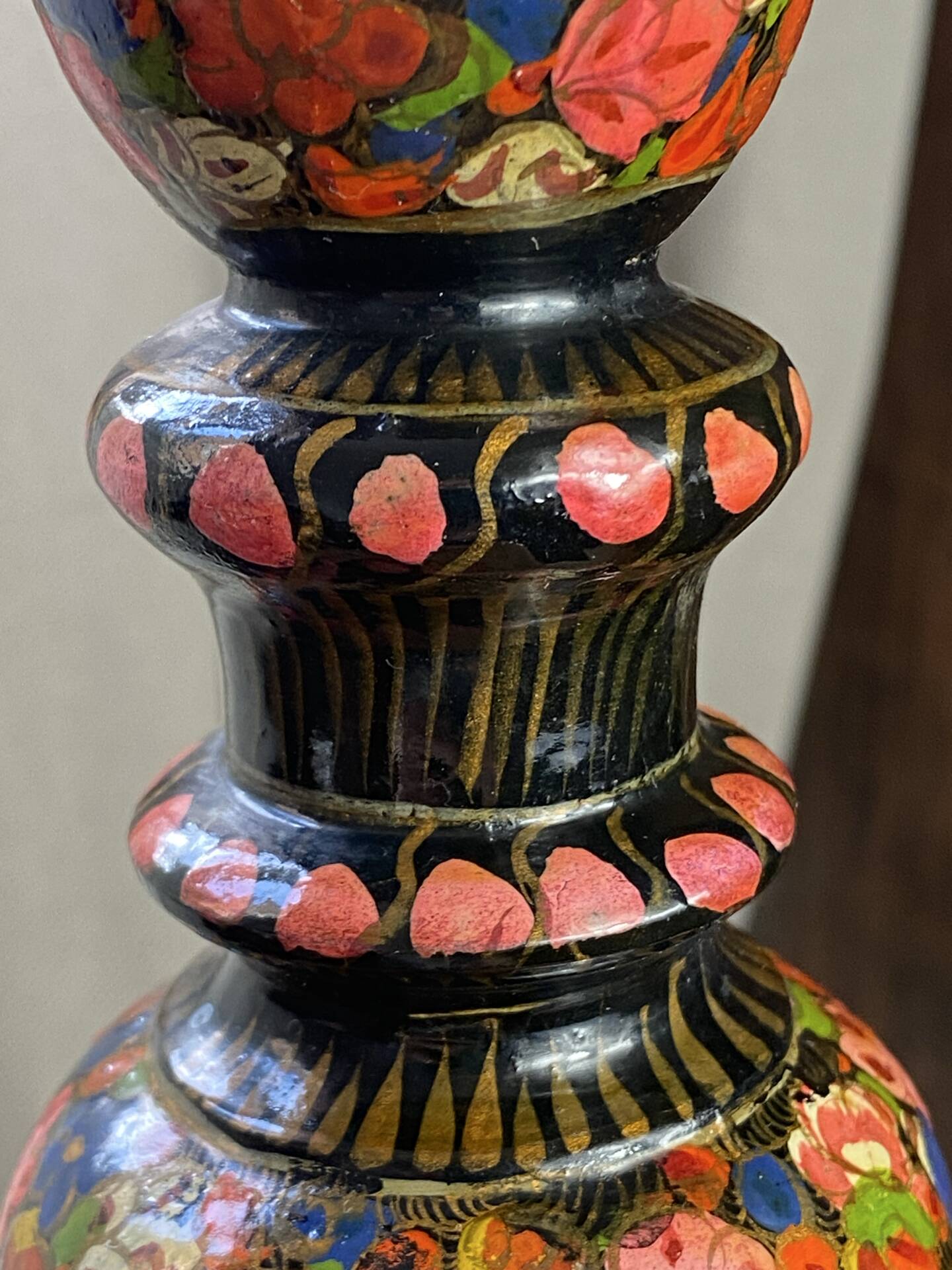 Kashmiri lamp base