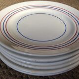 Series of 7 vintage dessert plates