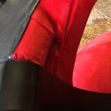 Jaymar Sculptural Post Modern Armchair with Red Spiral Ribbon, 1980s