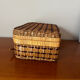 Small wicker suitcase