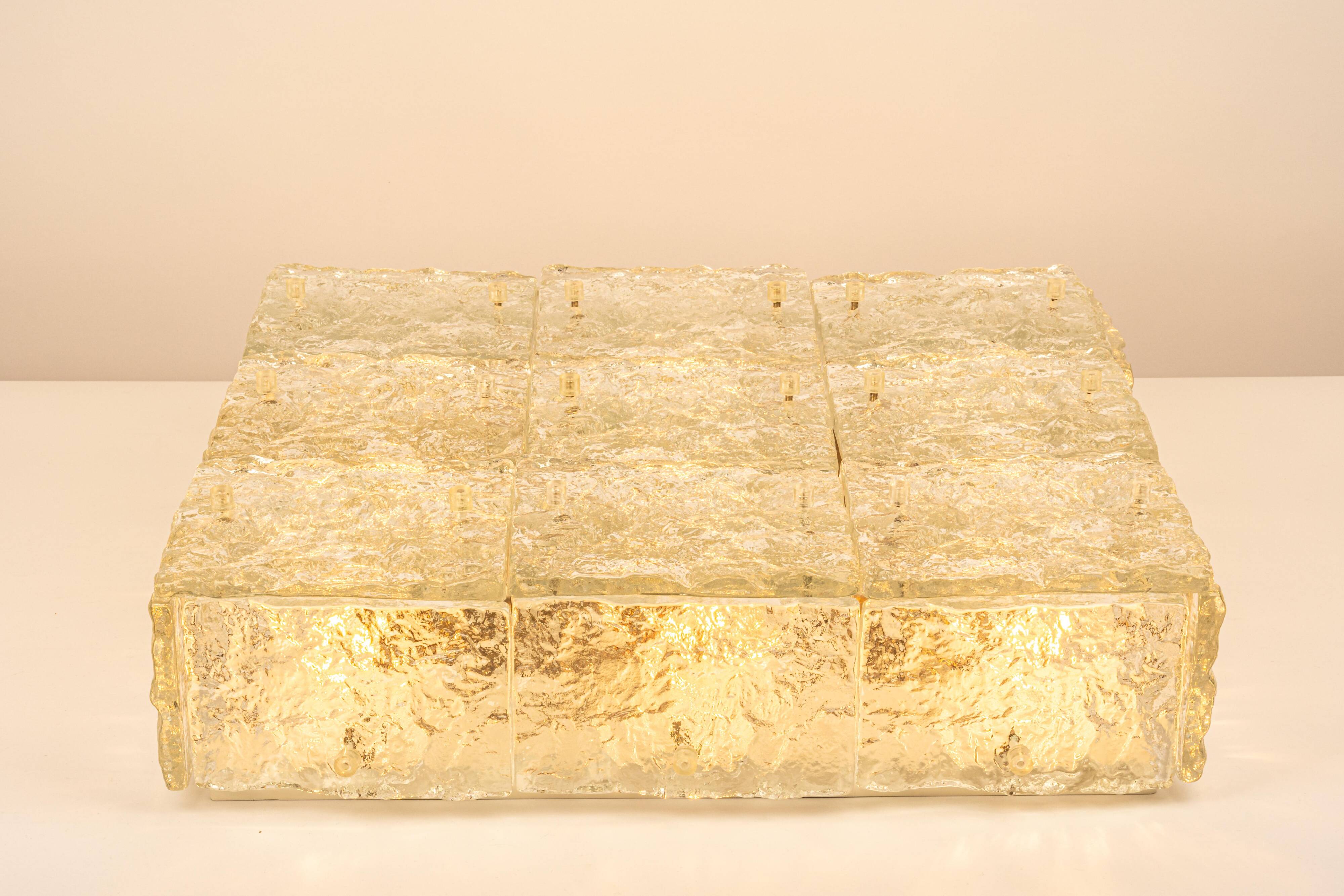 Murano glass ceiling lights by Kalmar, Austria, 1960s