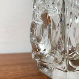 Brutalist Bubble Glass Vase by Josef Schott for Smalandshyttan, Mid-Century Swedish, 1960s