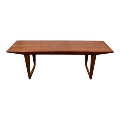 Table basse en teck modèle n° 32, Kai Kristiansen pour Aksel Kjersgaard, Danemark, 1960