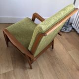 Fauteuil vintage inclinable style scandinave