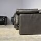 Moroso sofa set and armchairs in black leather, 1984