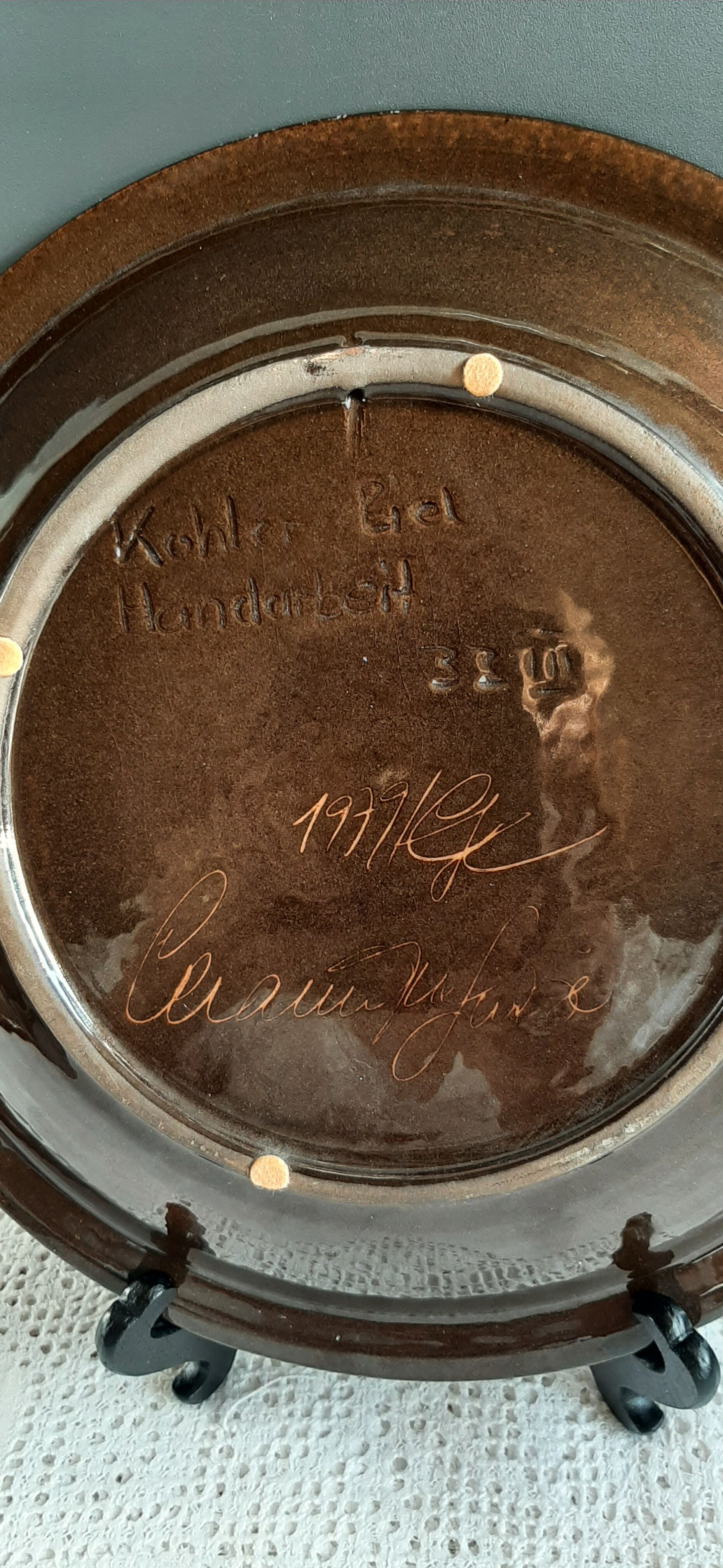 Hugo Kohler Biel decorative plate