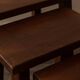 Vintage Brutalist Solid Oak Nesting Tables (Set of 3) – Dutch, 1970s