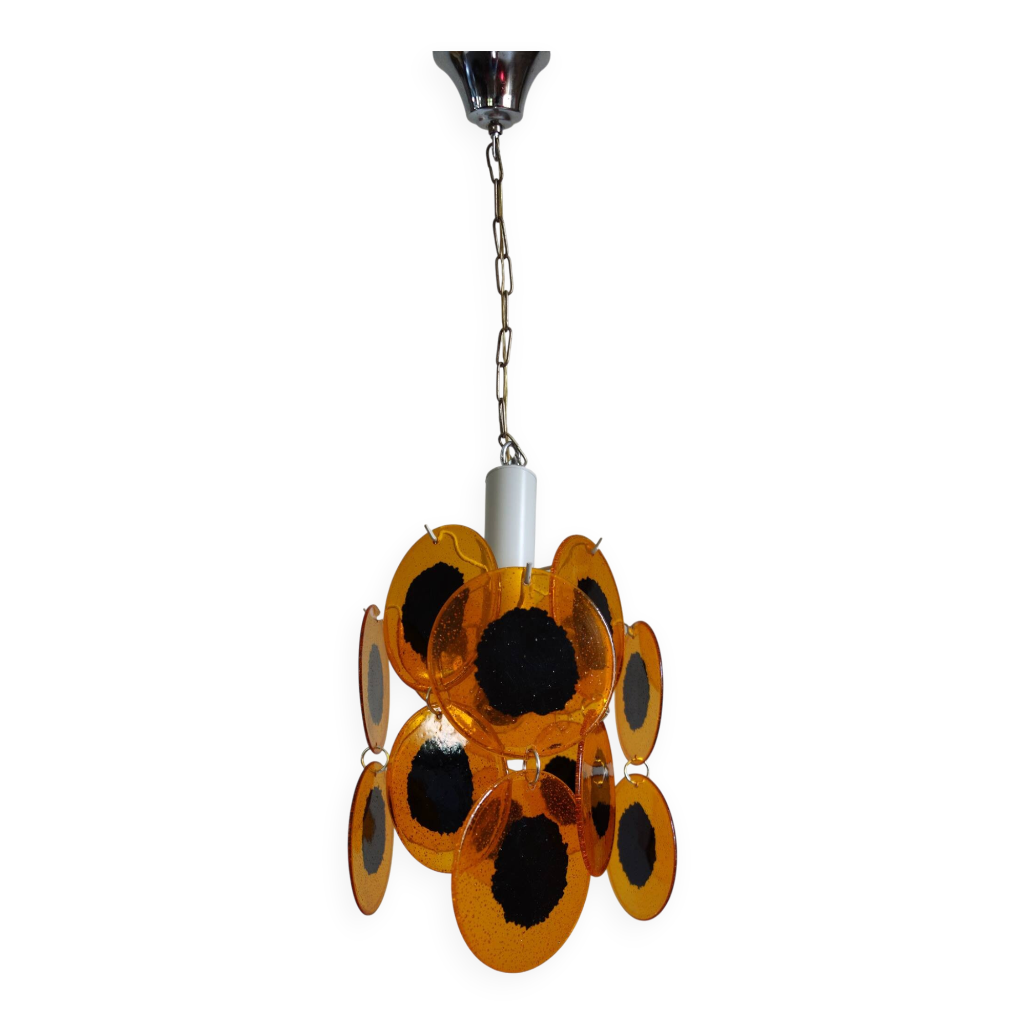 Vintage 70s chandelier – Space Age by Gino Viscosi