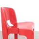 Joe Colombo red universale chairs for Kartell, 1960s