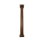 Carved oak column, fluted shaft and Corinthian capital, 18th century