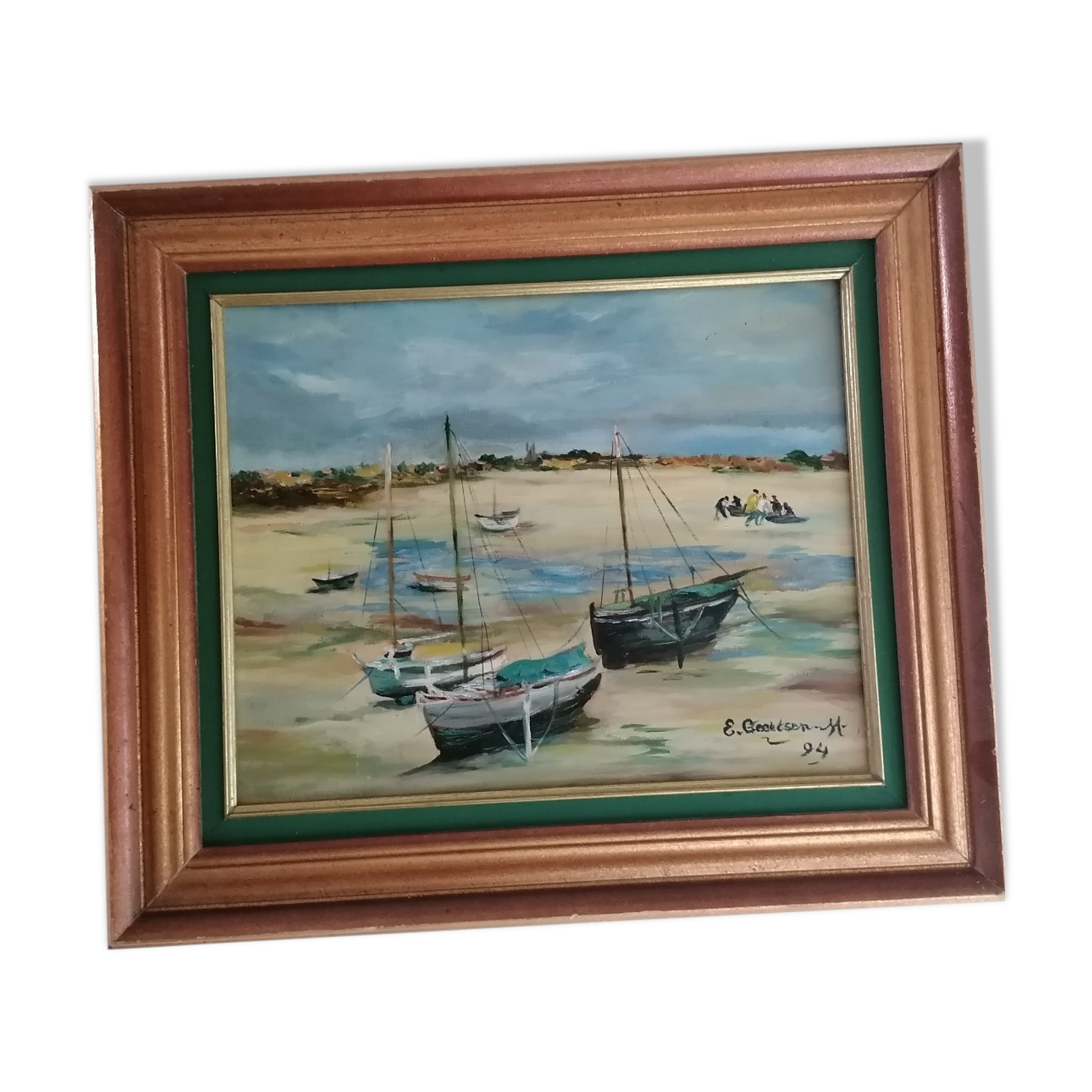 Oil painting Low tide
