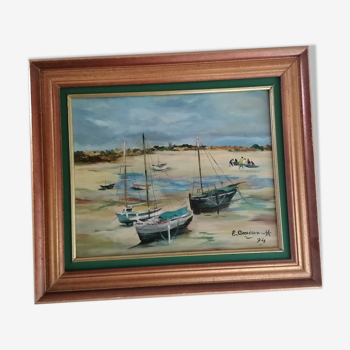 Oil painting Low tide