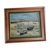 Peinture à l'huile La marée basse