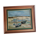 Oil painting Low tide