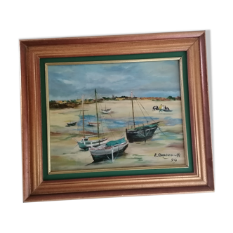 Oil painting Low tide