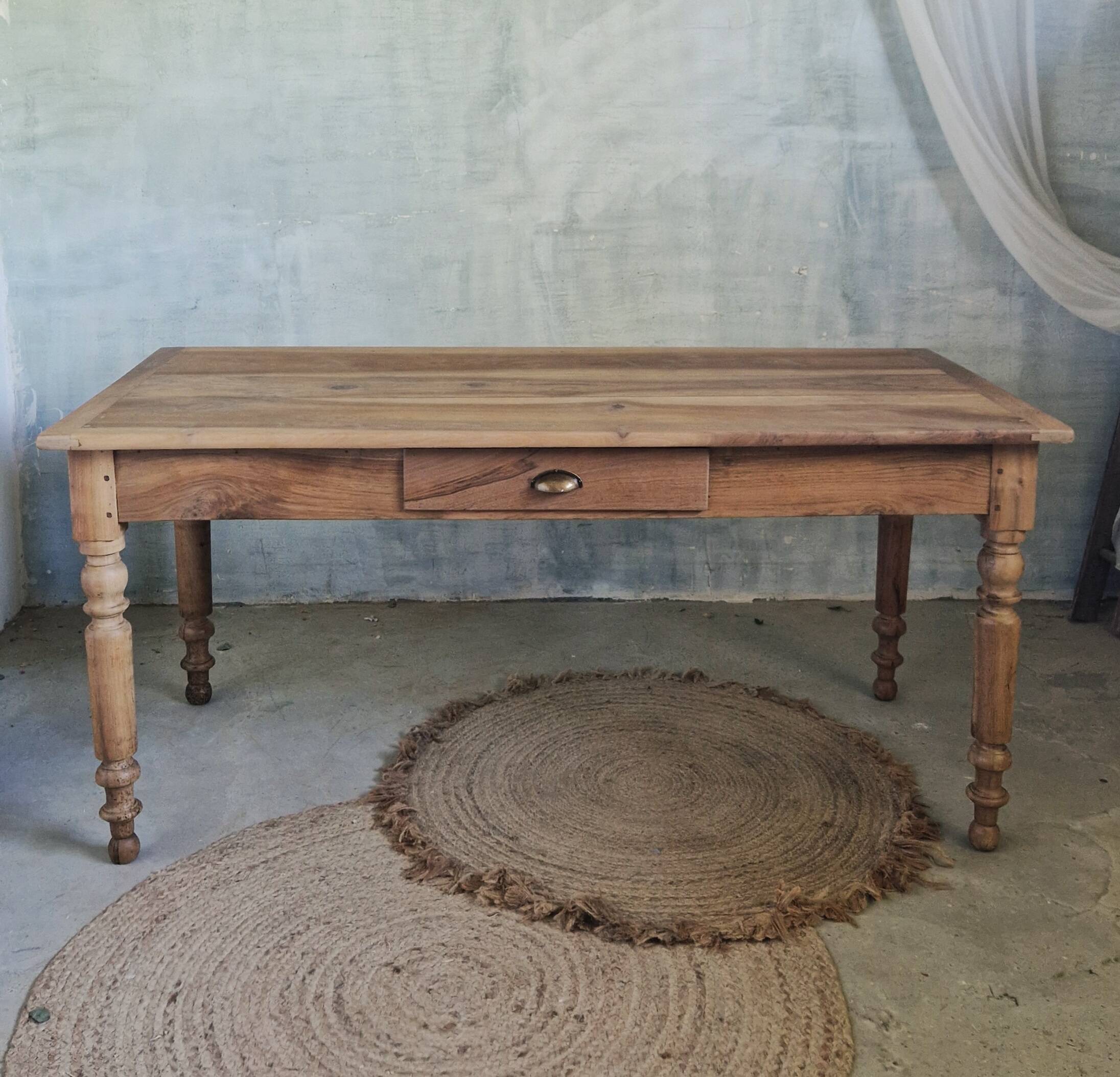 Old and beautiful farmhouse table