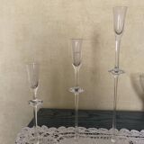 trio of flower vases / crystal candle holders Villeroy & Boch