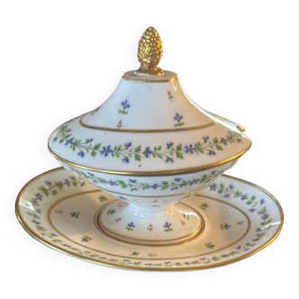 Saucière décor au barbeau 19eme