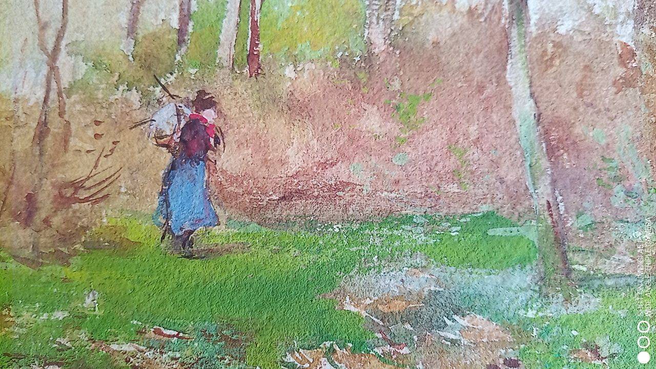 Roméo Dumoulin (1883-1944) - watercolor - 30.5 x 24.5 cm - signed - Belgian school