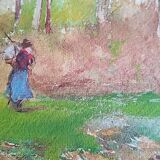 Roméo Dumoulin (1883-1944) - watercolor - 30.5 x 24.5 cm - signed - Belgian school