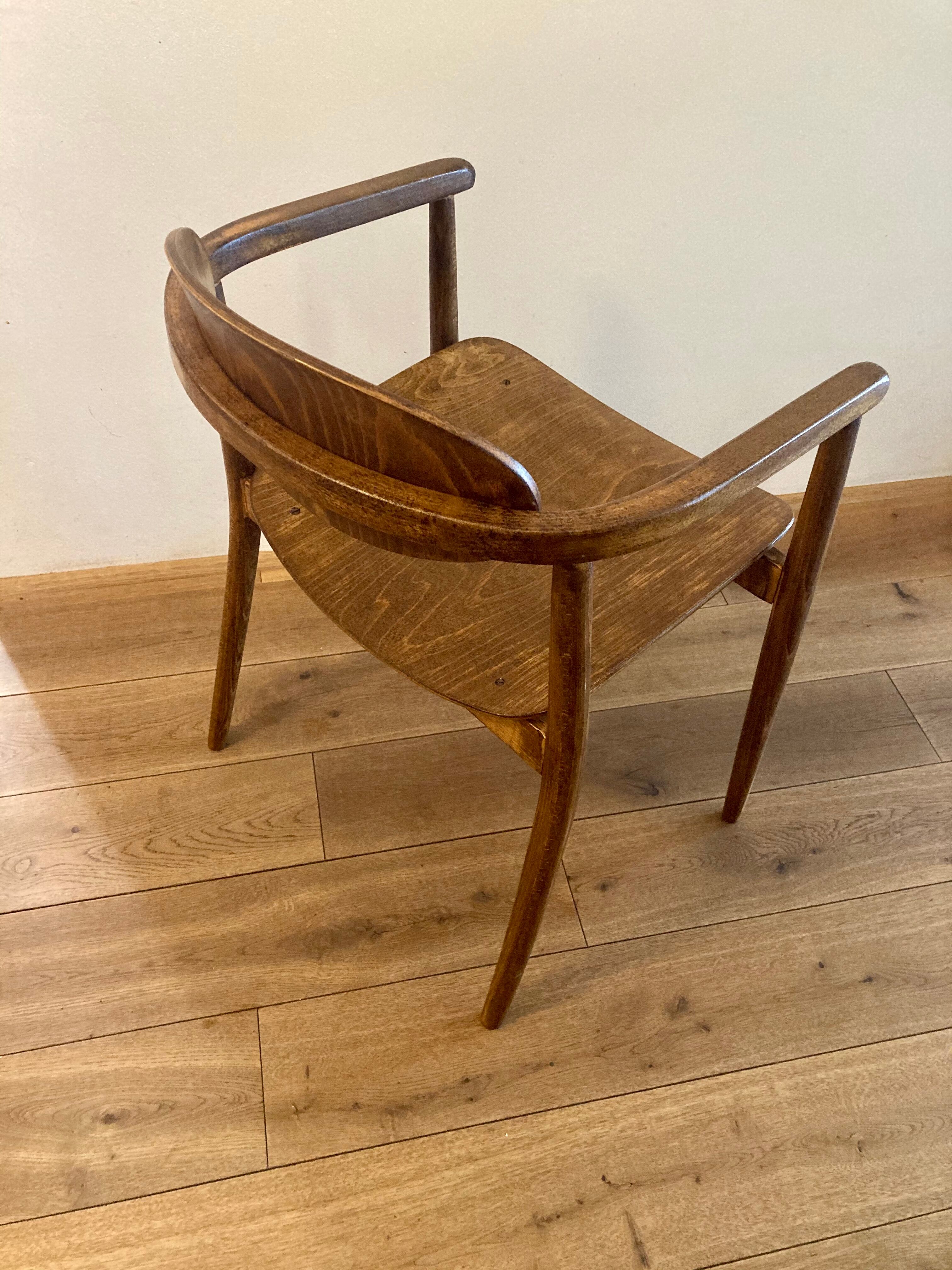 Vintage wooden armchair