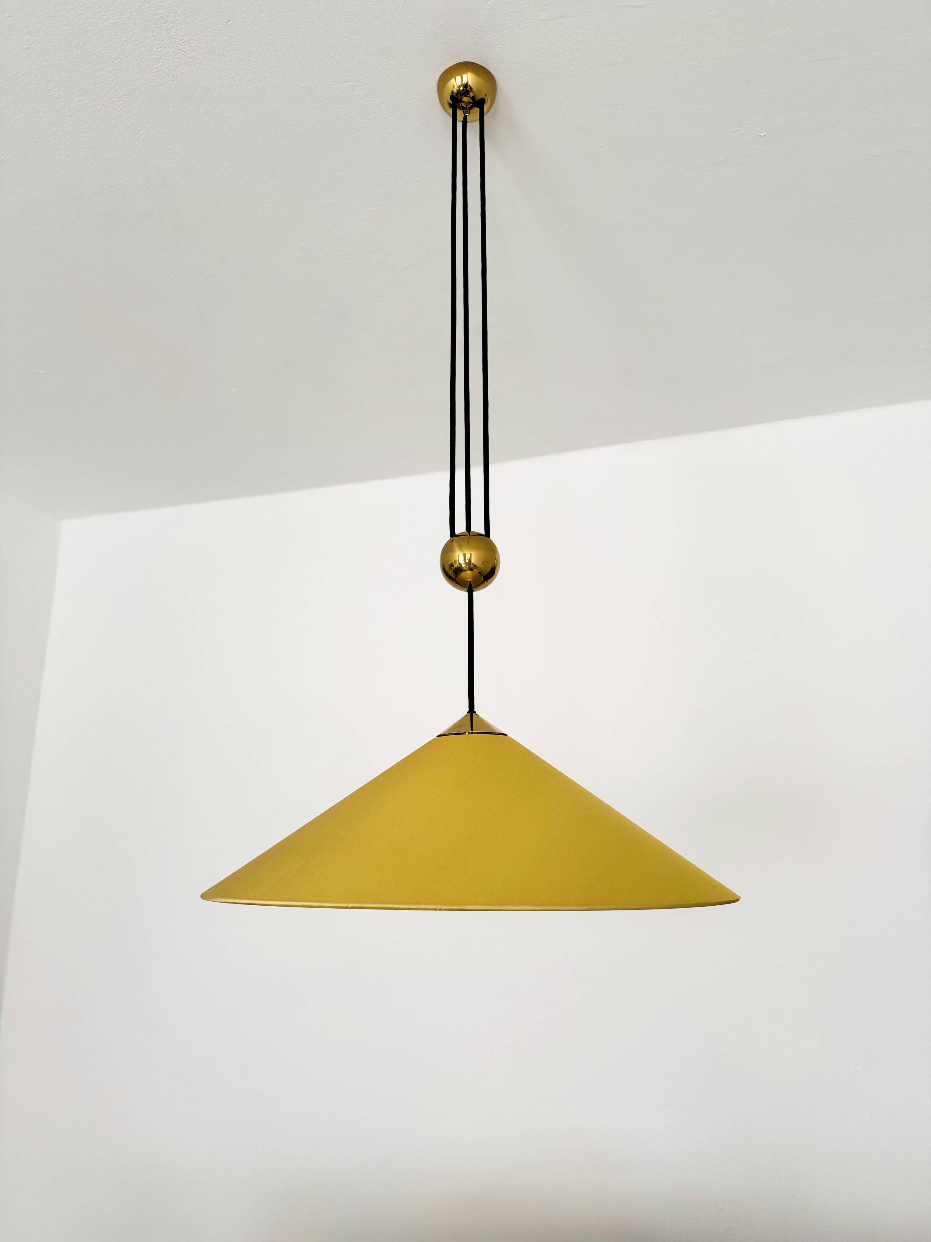 Large Adjustable Pendant Lamp with Counterweight by Florian Schulz