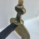 Pair of andirons in brass for fireplace