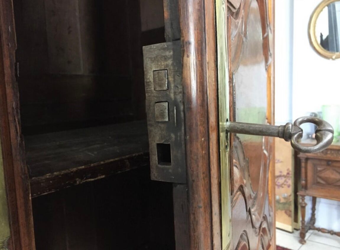 Wardrobe, Louis XVI style, Walnut, late XVII-early eighteenth century