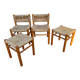Chaises et tabourets paillés vintage