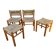 Chaises et tabourets paillés vintage