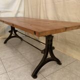 Large industrial style dining table