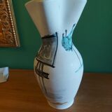 Vase en céramique vintage art Provencal , Lavandou
