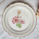 Old flat plates mismatched in earthenware