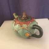 Cloisonnée tea in the shape of lotus flower