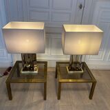 Paire de lampes Romeo Rega, signées