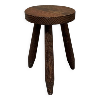 Vintage rustic style tripod stool